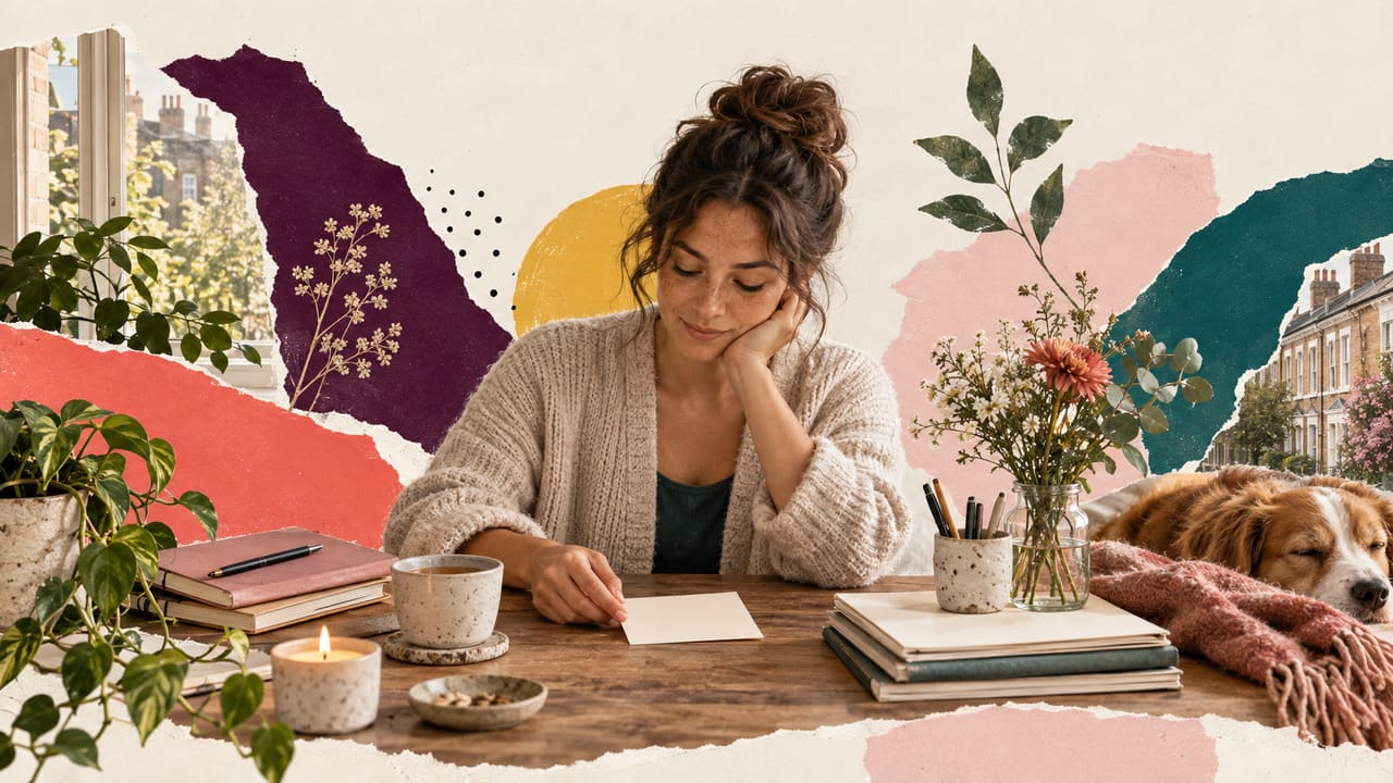 A quiet desk with a reduced workload and one essential task card.